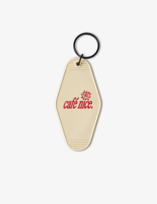 Café Nice Hotel Key Tag – Off-White